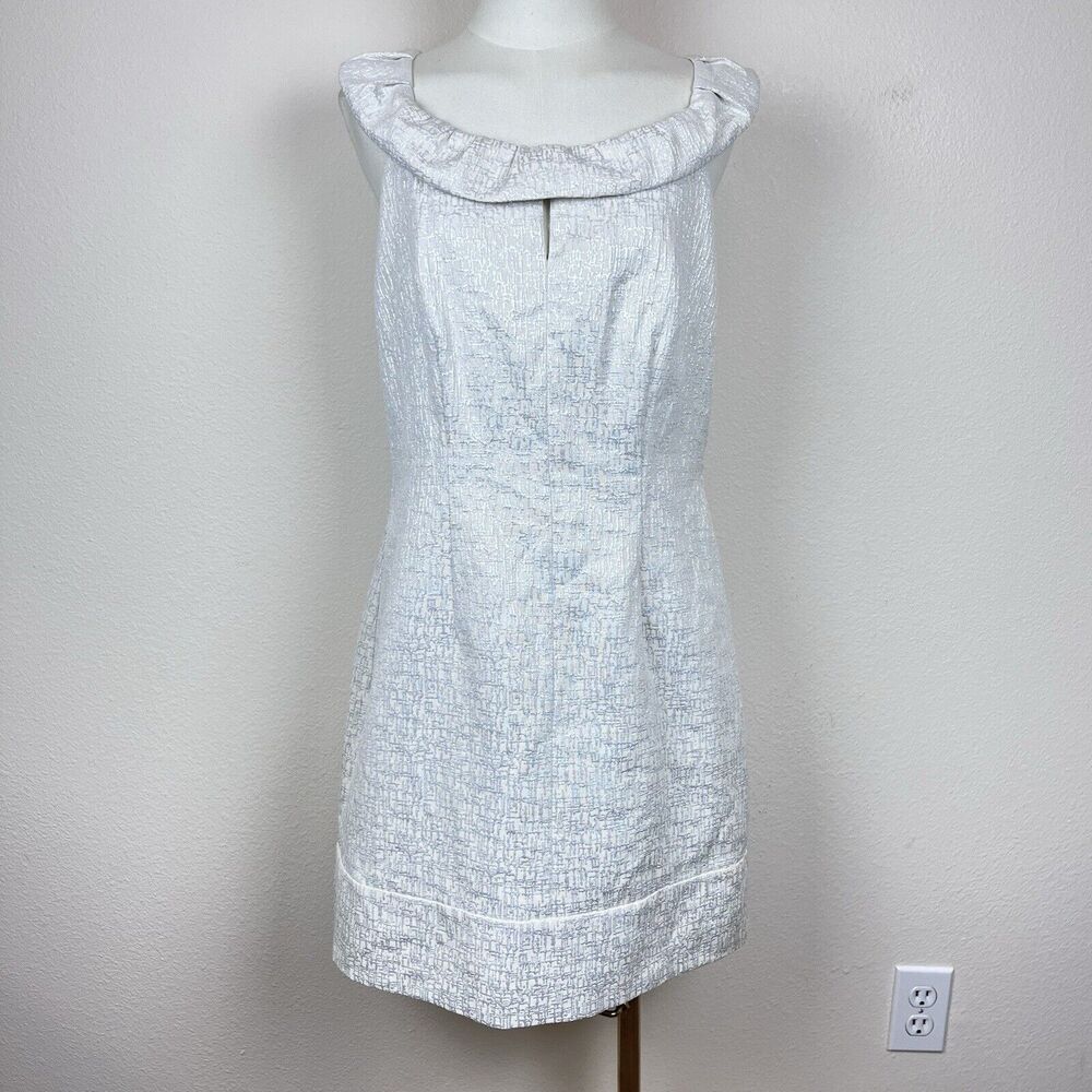Max And Cleo Dress Womens Twelve Mini Sheath Sleeveless Metallic Holiday Party